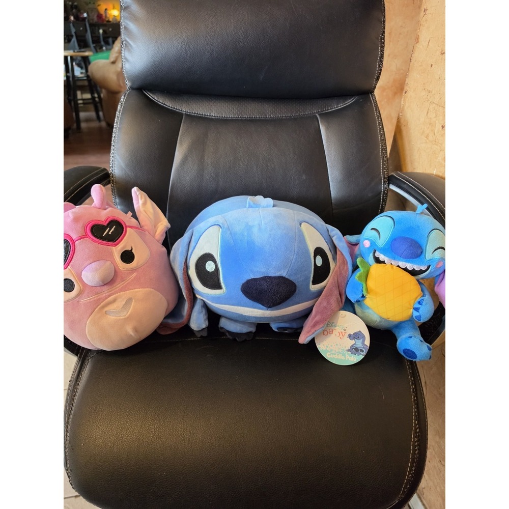 3- Stitch Stuffies From Disney Lilo & Stitch